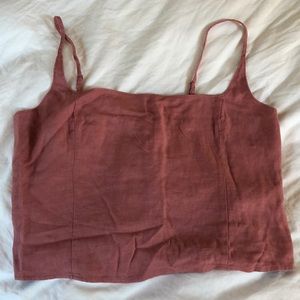 abercrombie and fitch square neck crop top 🌾